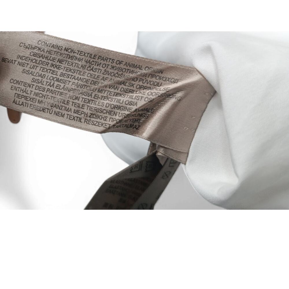 Burberry Men’s White Button Down Shirt Nova Check Trim Size M Business Casual - Picture 14 of 14